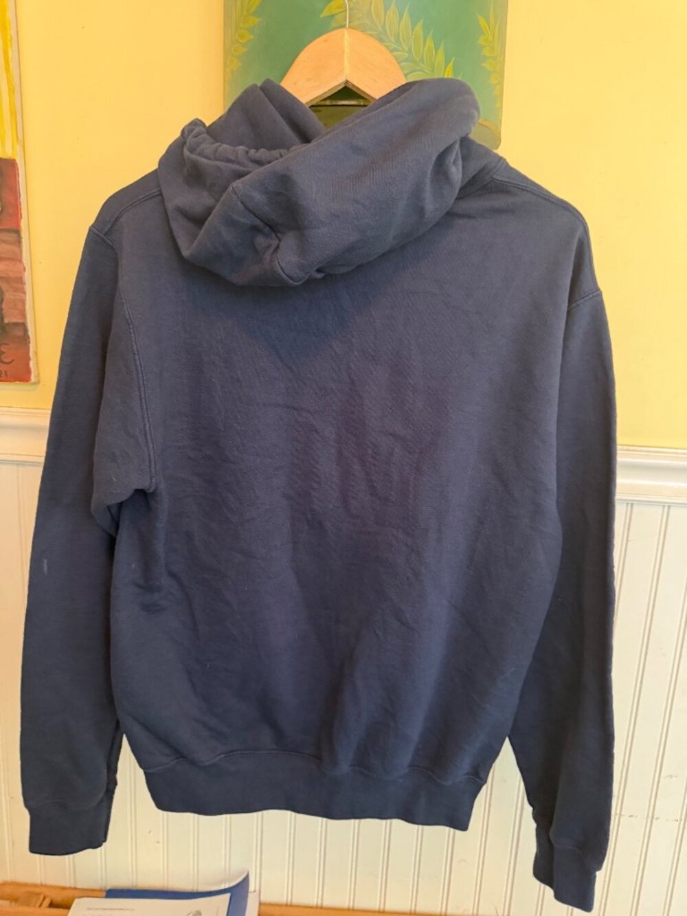 Port & Company Syracuse Core Fleece Hoodie Navy Pullover Sweatshirt S - Picture 2 of 3